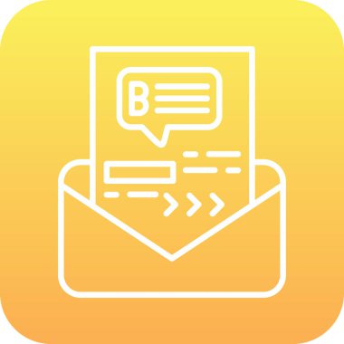 Sohbet simgesinin vektör illüstrasyonu