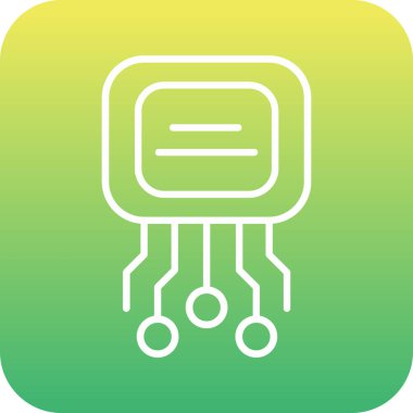 vektör devre simgesi, basit vektör illüstrasyonu