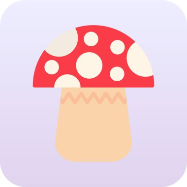 mantar vektörü düz illüstrasyon