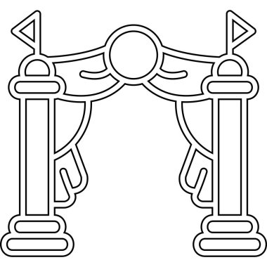 Kapı simgesi, dış hat biçimi