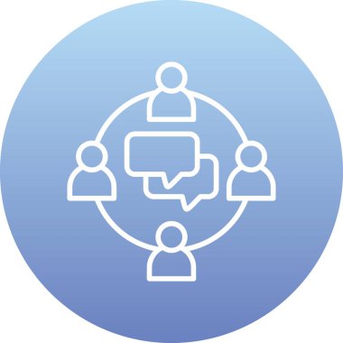 Topluluk simgesi vektör illüstrasyonu