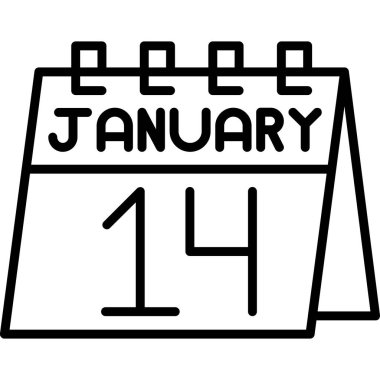 Takvim simgesi vektör illüstrasyonu