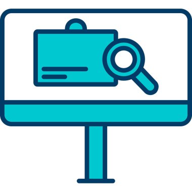 arama web simgesi, basit vektör illüstrasyonu