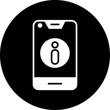 Akıllı telefon simgesinin vektör illüstrasyonu