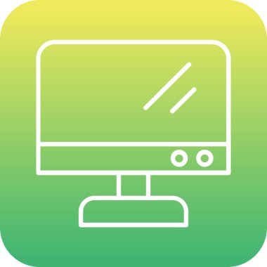 vektör lcd simgesi illüstrasyonu