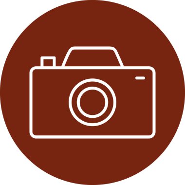 kamera simgesi vektör illüstrasyonu