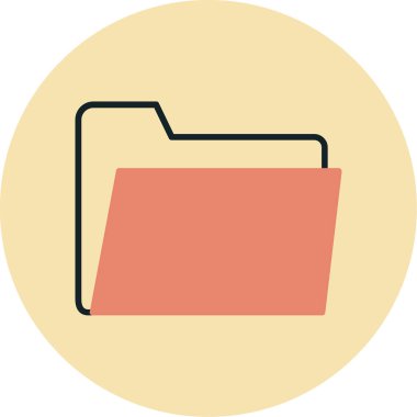 dosya dizini vektör illüstrasyonu