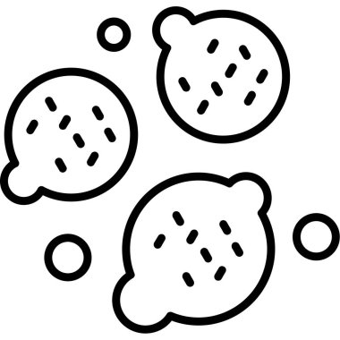 ana hatlarıyla tatlı ikonu.