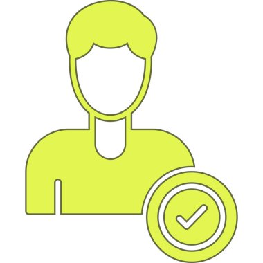 kullanıcı. Web simgesi basit illüstrasyon