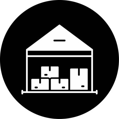 Depo simgesi vektör illüstrasyonu