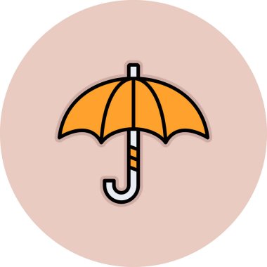 şemsiye vektör çizim