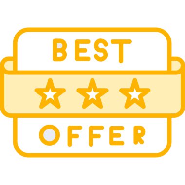 En iyi teklif etmek vektör simgesi