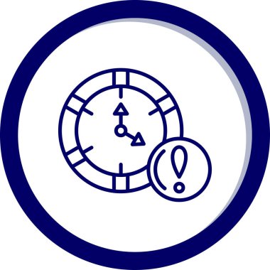 Alarm saat simgesi vektör illüstrasyonu