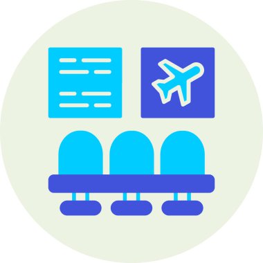 Hava taşıma simgesi düz stil