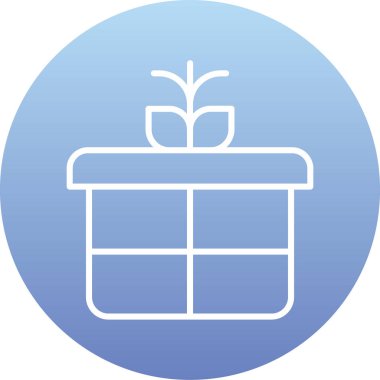 Hediye. Web simgesi basit illüstrasyon