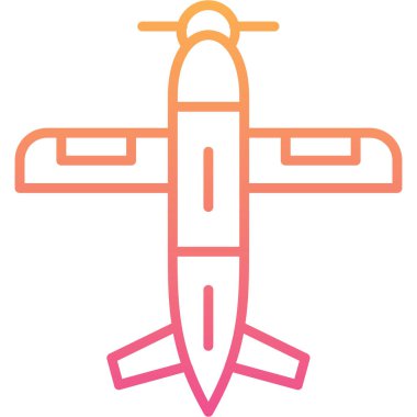 Uçak. Web simgesi basit illüstrasyon