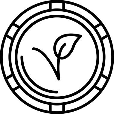 Yaprak. Web simgesi basit tasarım