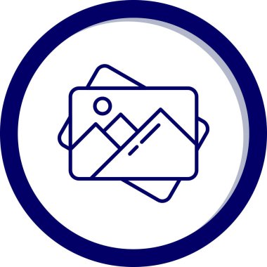 Kartvizit simgesinin vektör illüstrasyonu