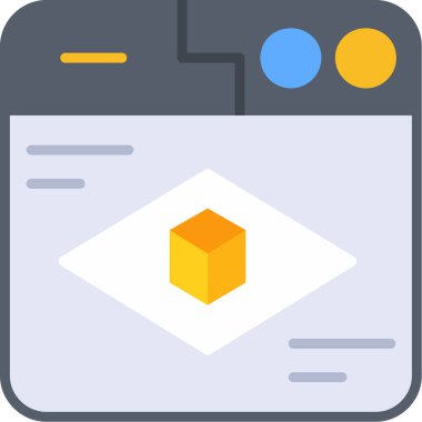 Kutu. Web simgesi basit tasarım