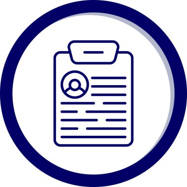 Belge. Web simgesi basit illüstrasyon