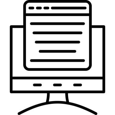 Web tasarım ikonu vektör illüstrasyonu