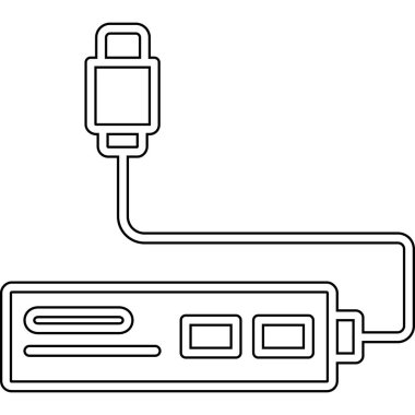 usb Simgesi, Vektör illüstrasyonu
