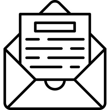 ileti harf vektörü simgesi