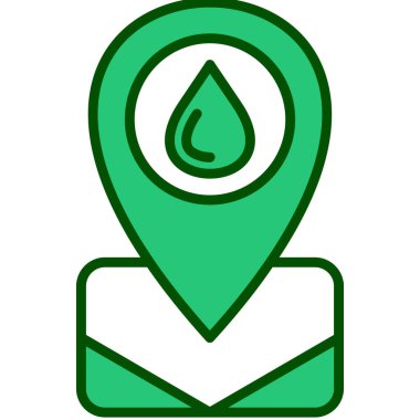 konum. Web simgesi basit illüstrasyon