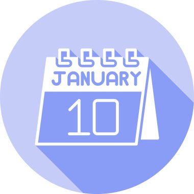 Takvim simgesi tasarımı, vektör illüstrasyonu