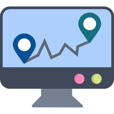 Web, vektör illüstrasyonu için iş düzlüğü simgesi