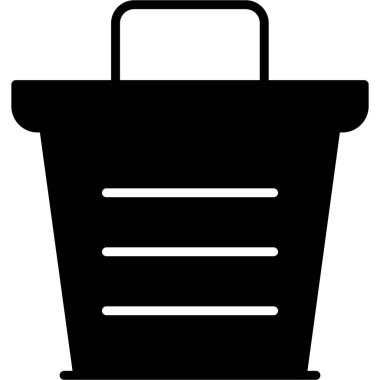 Alışveriş arabası. Basit resimleme