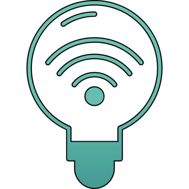 Kablosuz ağ simgesi. Web için wifi vektör simgelerinin özet çizimi