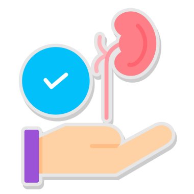 İnsan eli ve kan ve hap vektör çizimi