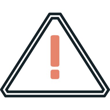 Ünlem işareti simgesi vektör çizim