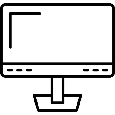 bilgisayar masaüstü simgesi, basit vektör illüstrasyonu