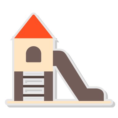 Oyun alanı simgesi vektör çizimi