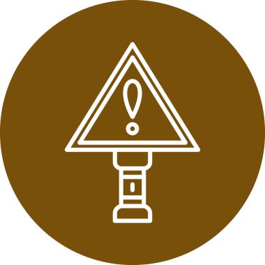 Modern b 'nin vektör illüstrasyonu simge eksikliği uyarısı