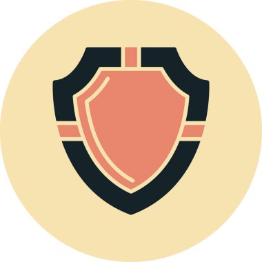 kalkan ikon vektör illüstrasyonu