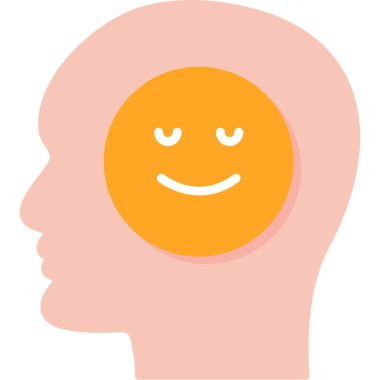 Gülümseyen mutlu insan yüzü