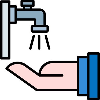 Musluk musluğu simgesi. renk tasarımı
