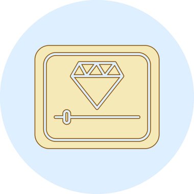 Elmas simgesi vektör illüstrasyonu