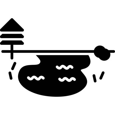 Çizgi film simgesinin vektör çizimi