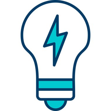 Ampul. Web simgesi basit illüstrasyon