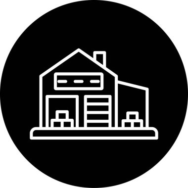 Bir ev simgesinin vektör illüstrasyonu