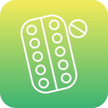 hap simgesi soyut bir grupta izole edildi