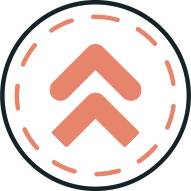 Yön ok ikonu vektör illüstrasyonu