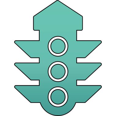 Yumuşak mavi arkaplanda izole edilmiş modayı takip eden noel ağacı simgesi