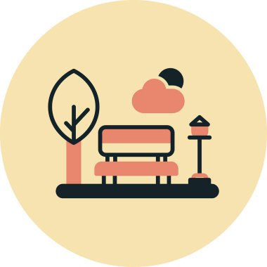 Bir bank simgesinin vektör illüstrasyonu