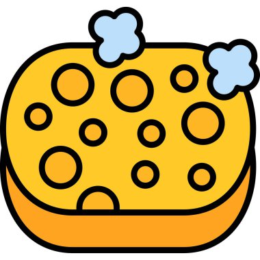 Ekmek simgesi ve vektör illüstrasyonu beyaz arkaplanda izole edildi