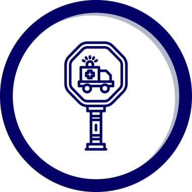 Araba simgesinin vektör illüstrasyonu